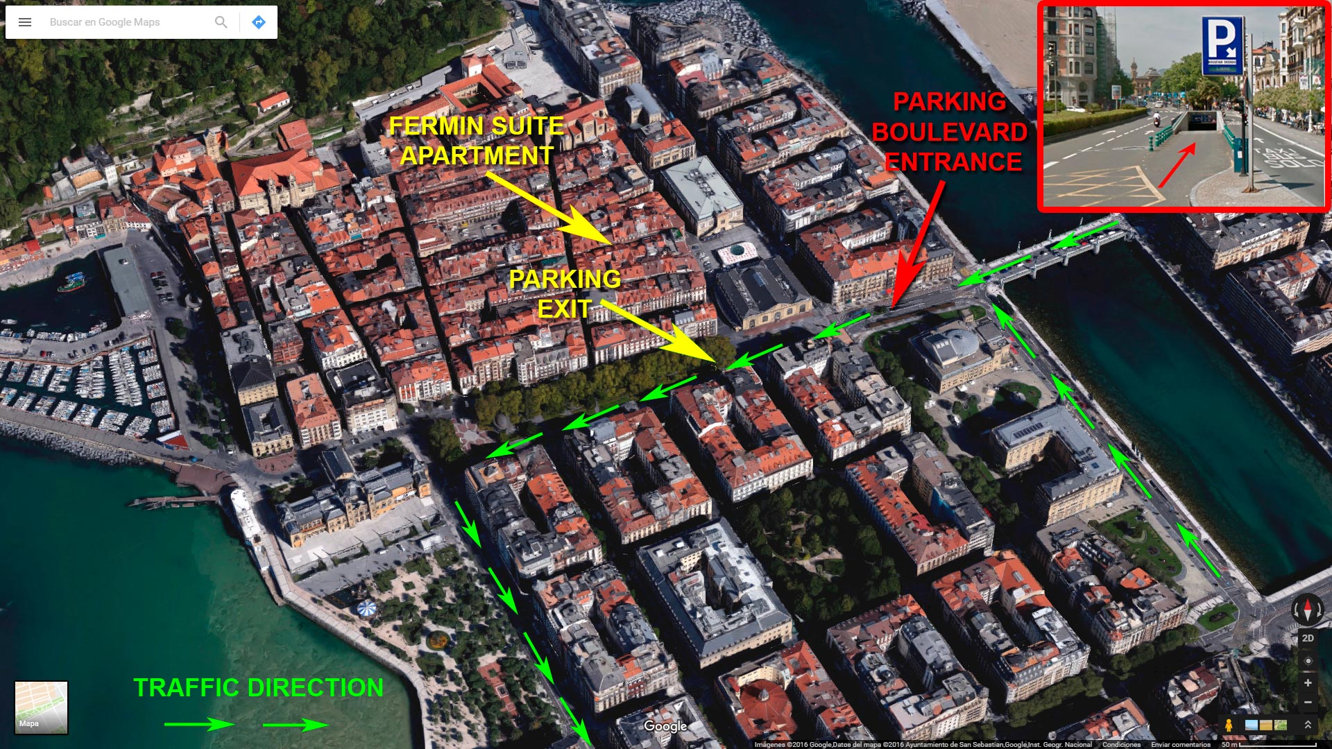 Parking Boulevard and Fermin Suite apartment - Blog Iberorent